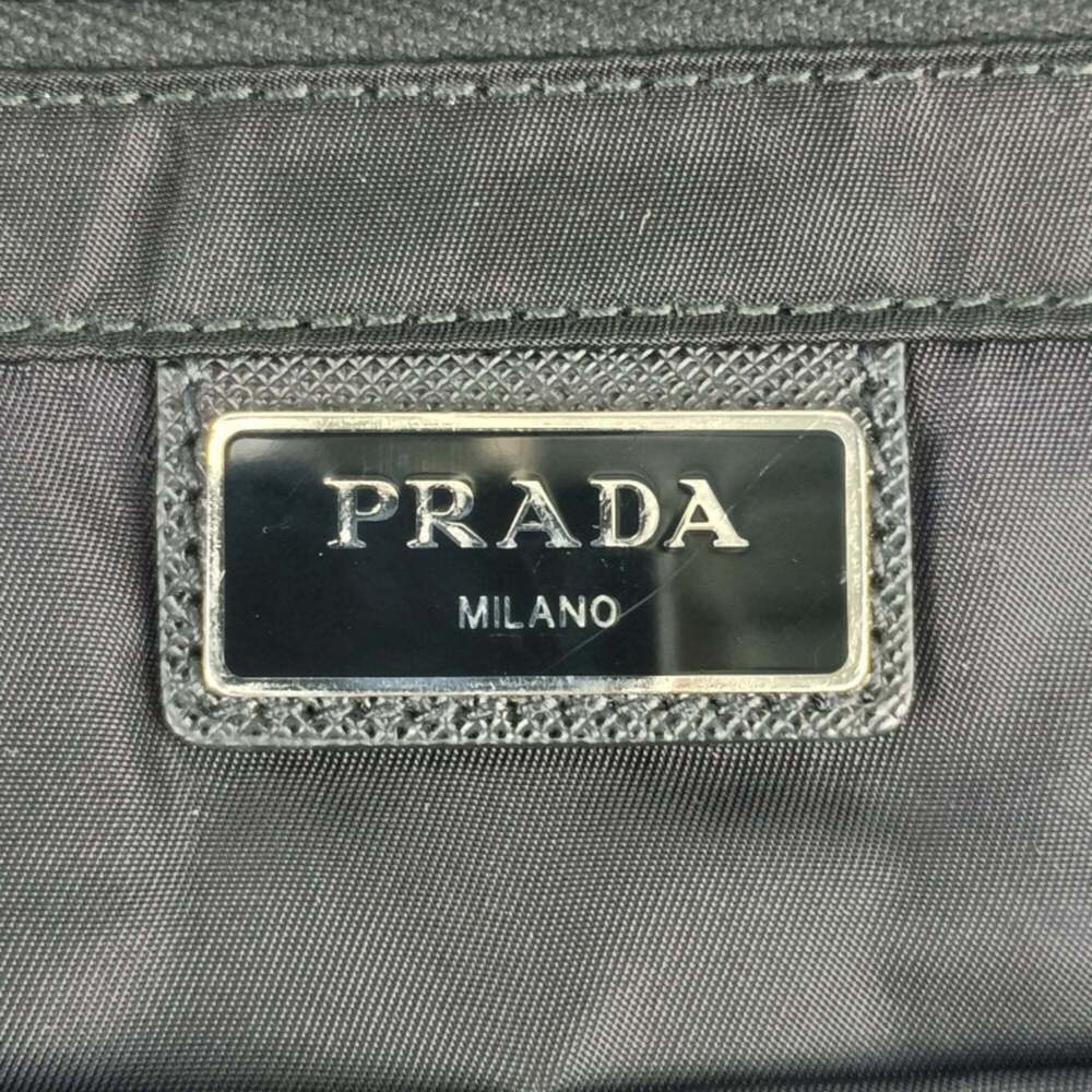 PRADA Black Leather Shoulder Bag - Picture 8 of 9